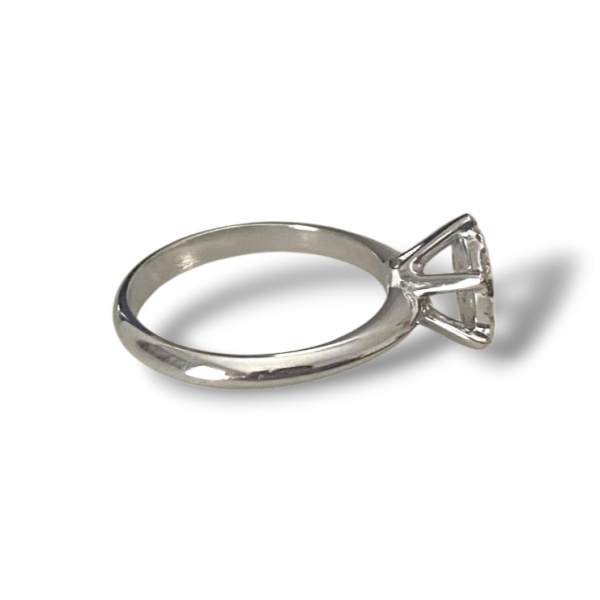 Sortija oro blanco y diamantes Shop Isabella Seijo