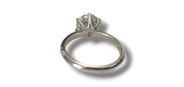 Sortija oro blanco y diamantes Shop Isabella Seijo