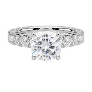 Sortija oro blanco y diamantes