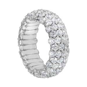 Sortija oro blanco y diamantes