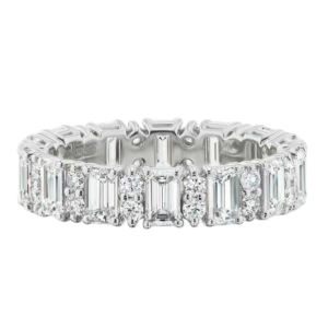 Sortija oro blanco y diamantes