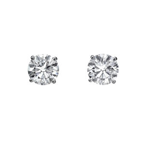 Pendientes oro blanco y diamantes