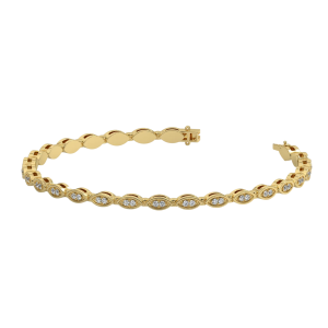 Pulsera oro amarillo y diamantes