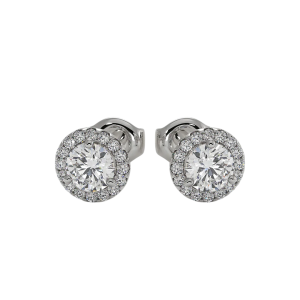 Pendientes oro blanco y diamantes