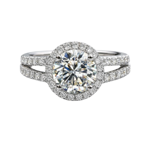Sortija oro blanco y diamantes