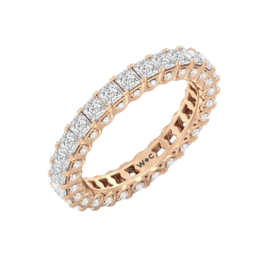 Sortija oro rosa y diamantes