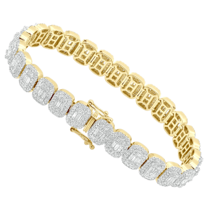 Pulsera oro amarillo y diamantes