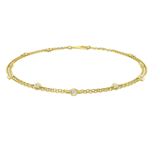 Pulsera oro amarillo y diamantes