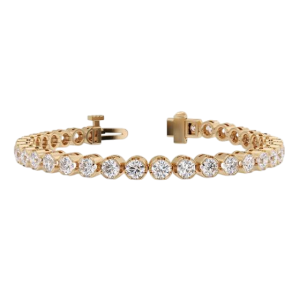 Pulsera oro rosa y diamantes